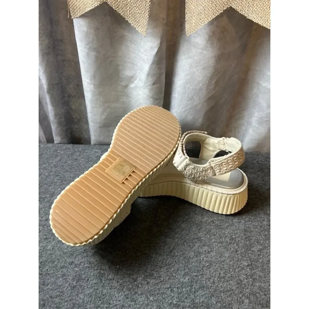 Dolce Vita Debra Ivory Suede Women’s Sandals size 8 Comfortable! NWB - Picture 6 of 8